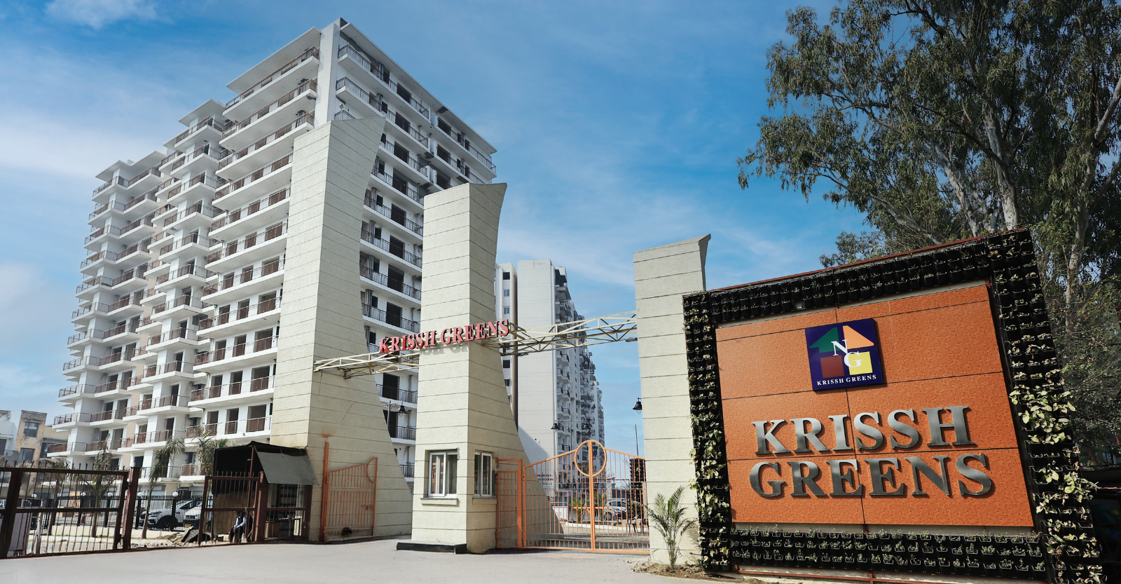 Krissh Greens main entrance in Meerut
