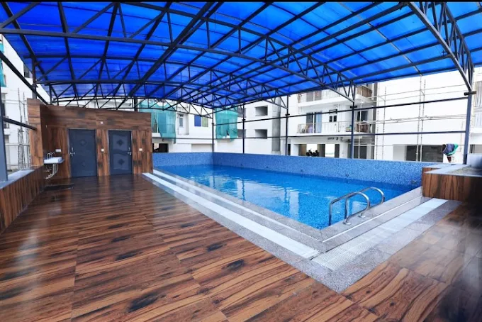 Swimming pool at Krissh Greens